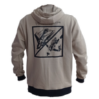 Intrudair® Kapuzenpullover mit Reißverschluss (Beige) 