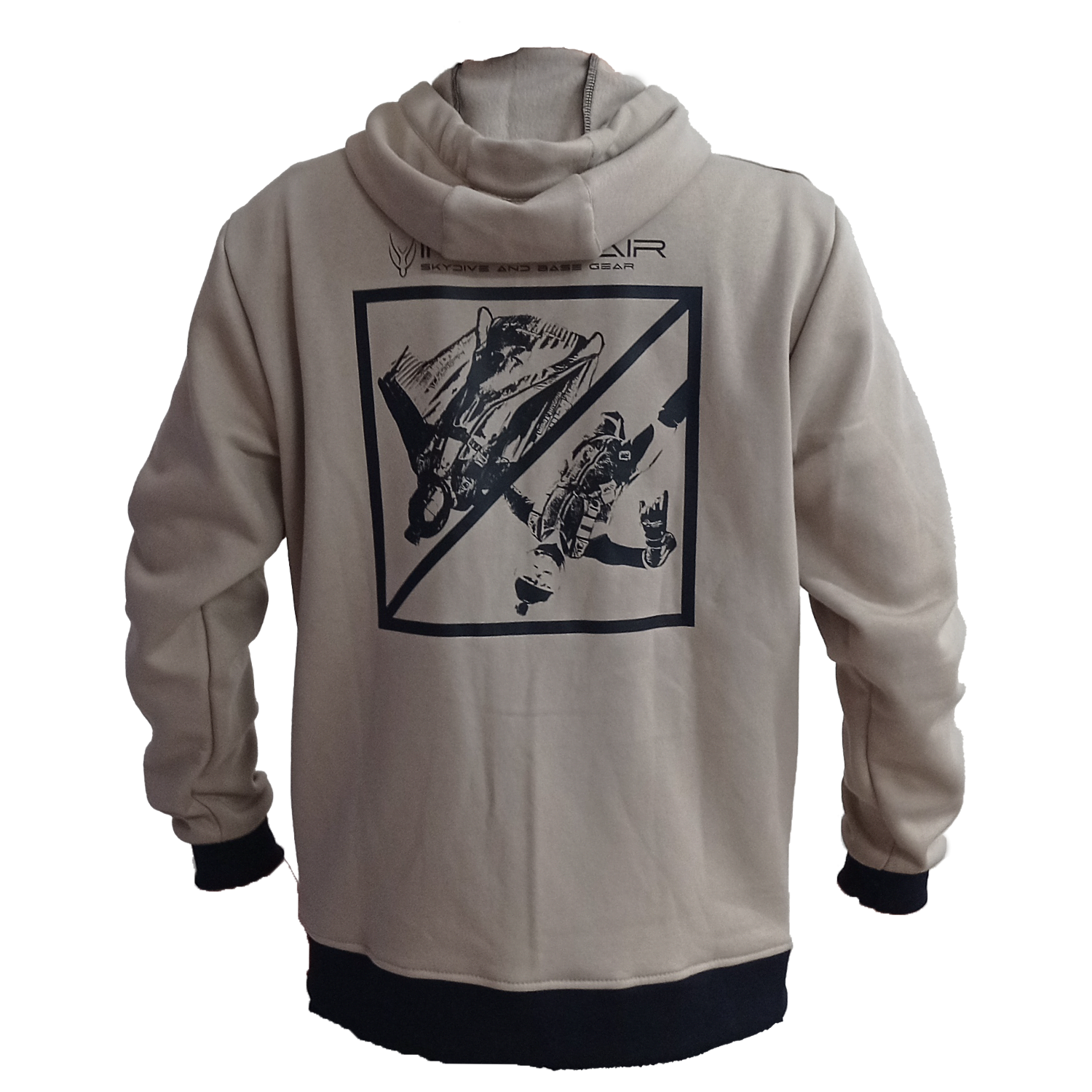 Intrudair® Kapuzenpullover mit Reißverschluss (Beige) 