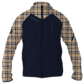 Intrudair® Female Softshell Jacket Tartan Beige [Hood]