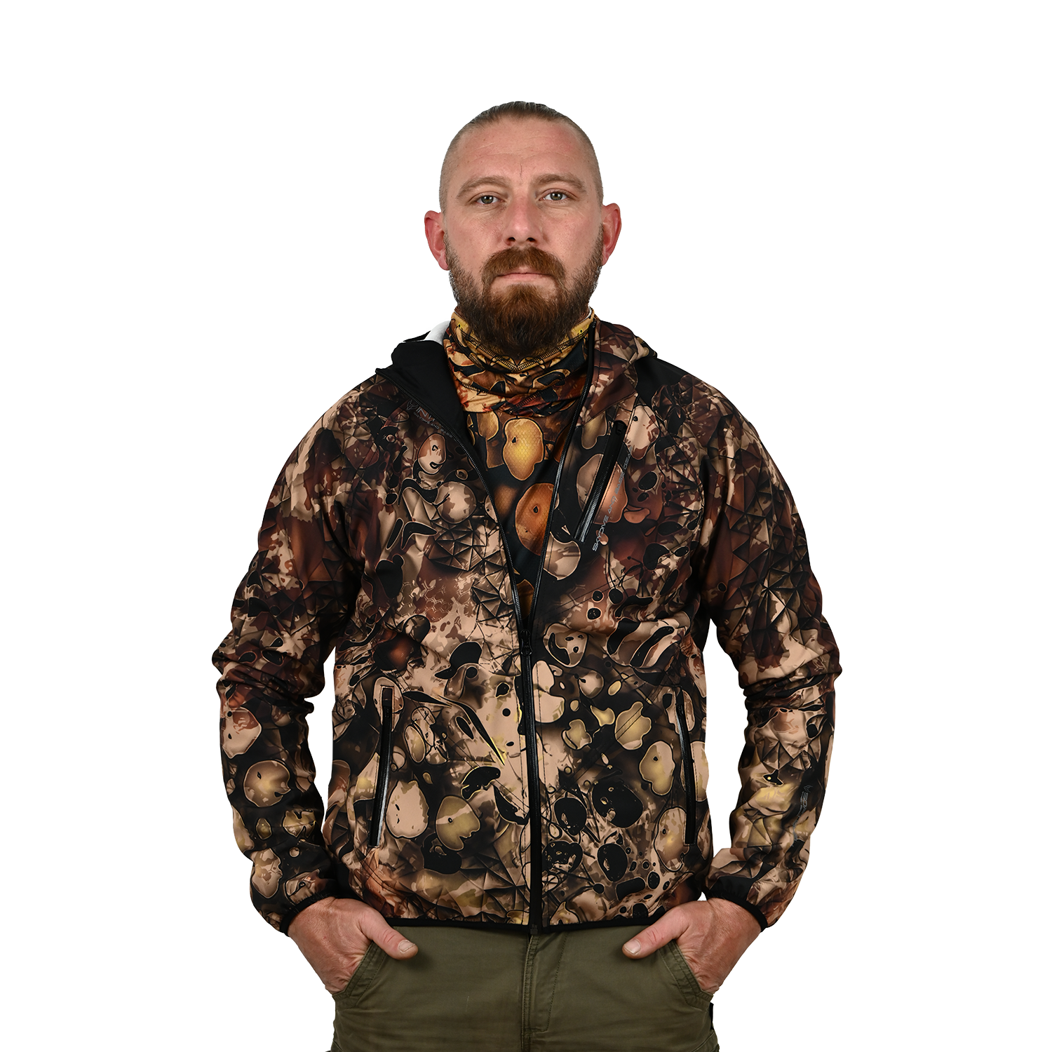 Bio-Camo Printed Softshell Jacket [Hood]