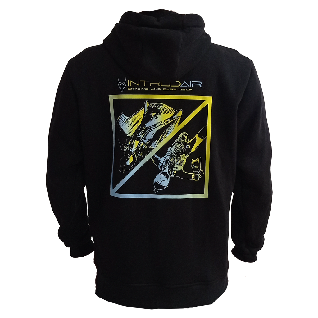 Intrudair® Kapuzenjacke mit Reißverschluss (Schwarz) 