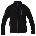 Intrudair® Female Softshell Jacket Black/Orange [Hood]