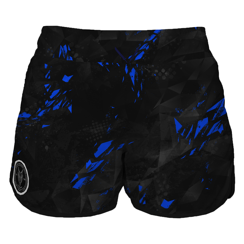 Intrudair Female Board Shorts (Blue Shard)