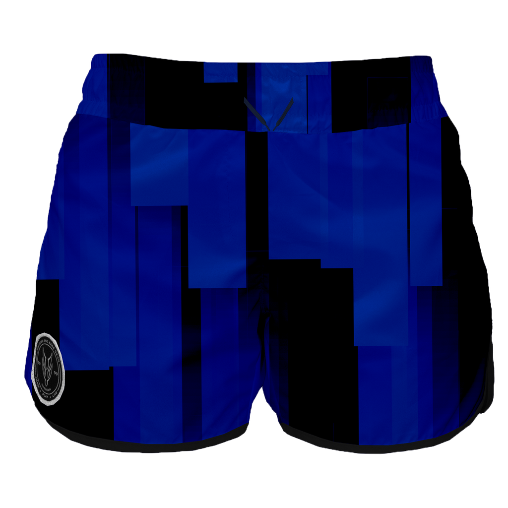 Intrudair Female Board Shorts (Blue Rain)
