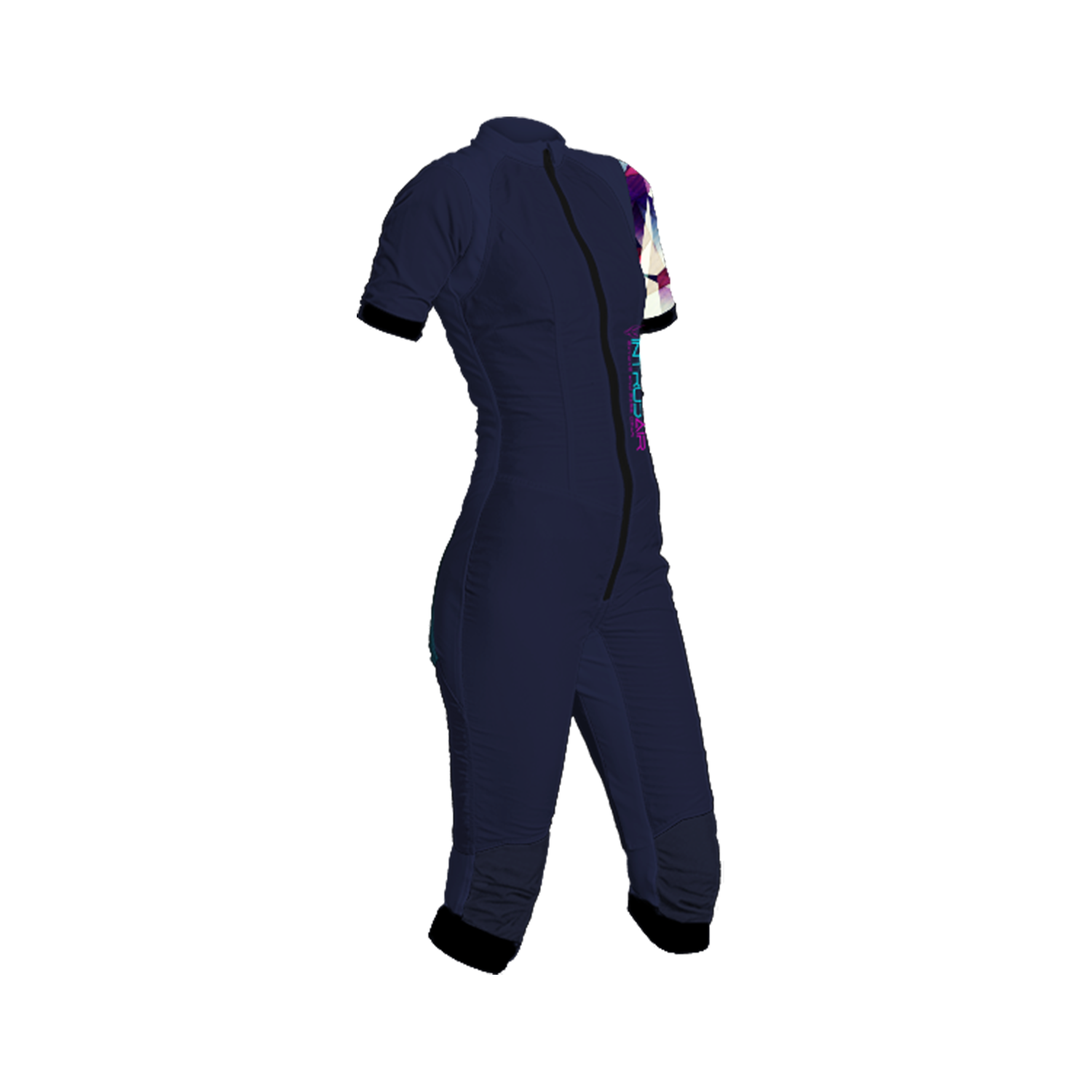 Freefly CF Short Female [S] Marine Blue/Pink Shards Printed Arm