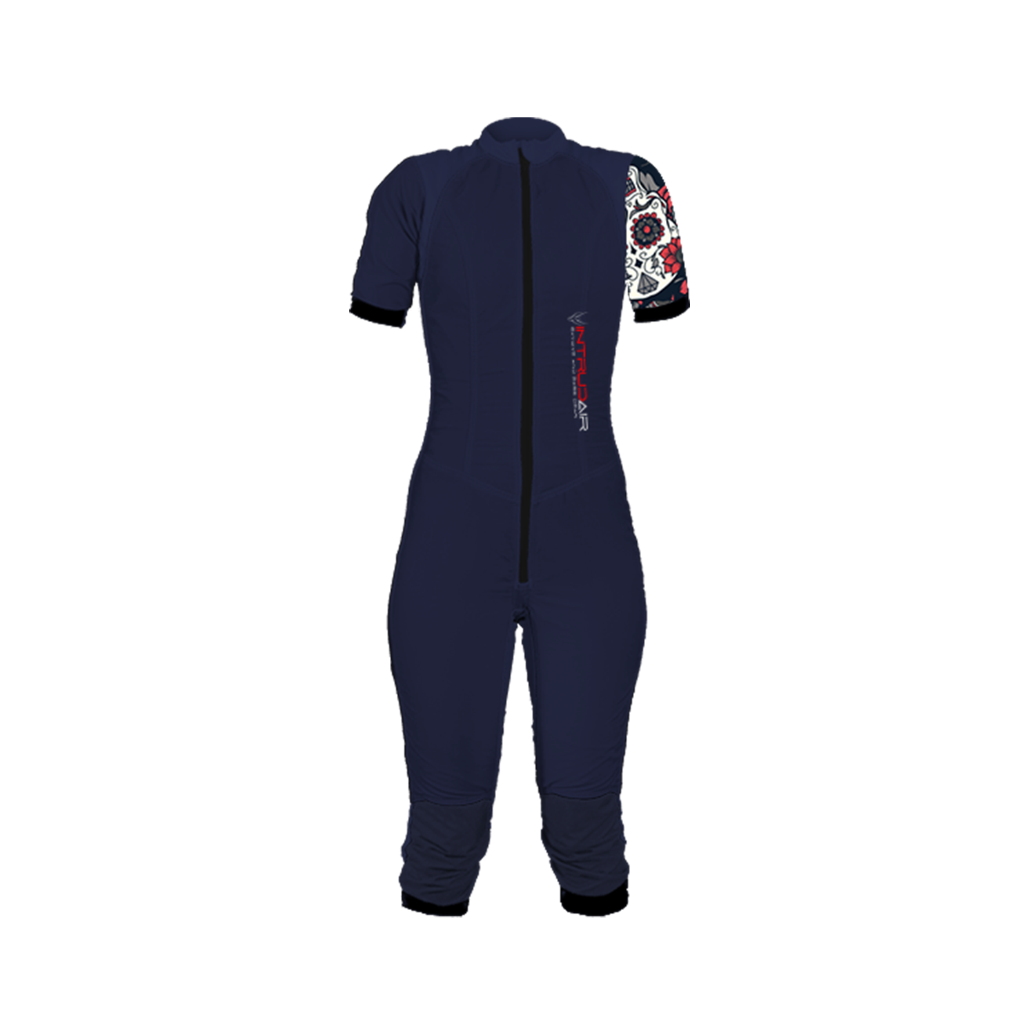 Freefly CF Short Female [S] Marine Blue/Skull Rose Printed Arm