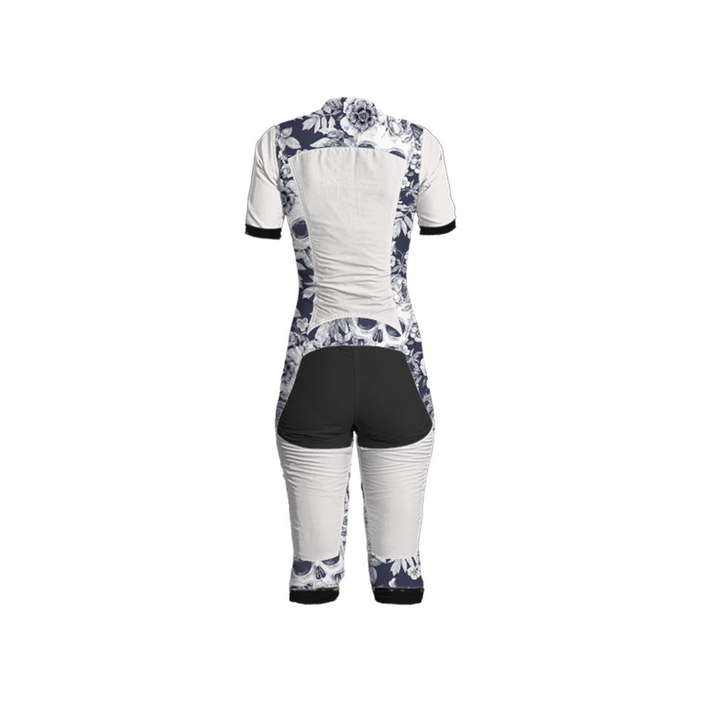 Freefly CF Short Female [M] White/White Lotus Print