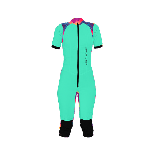 Freefly CF Short Female [S] Aqua/Colour Lines Print
