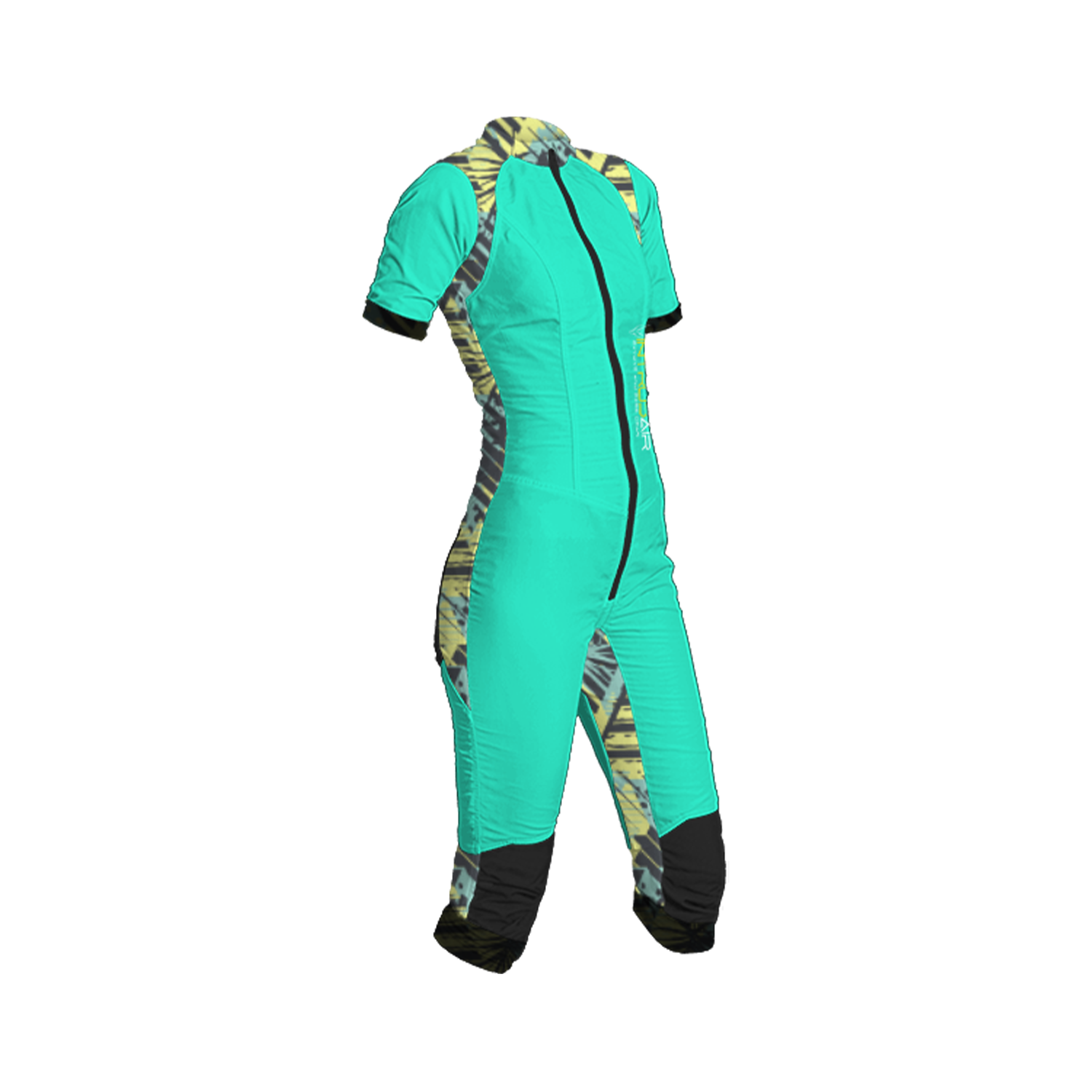 Freefly CF Short Female [L] Cyan/Topical Burst Print