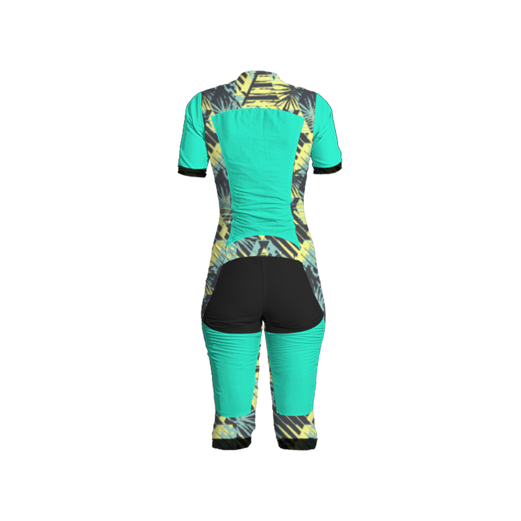 Freefly CF Short Female [L] Cyan/Topical Burst Print