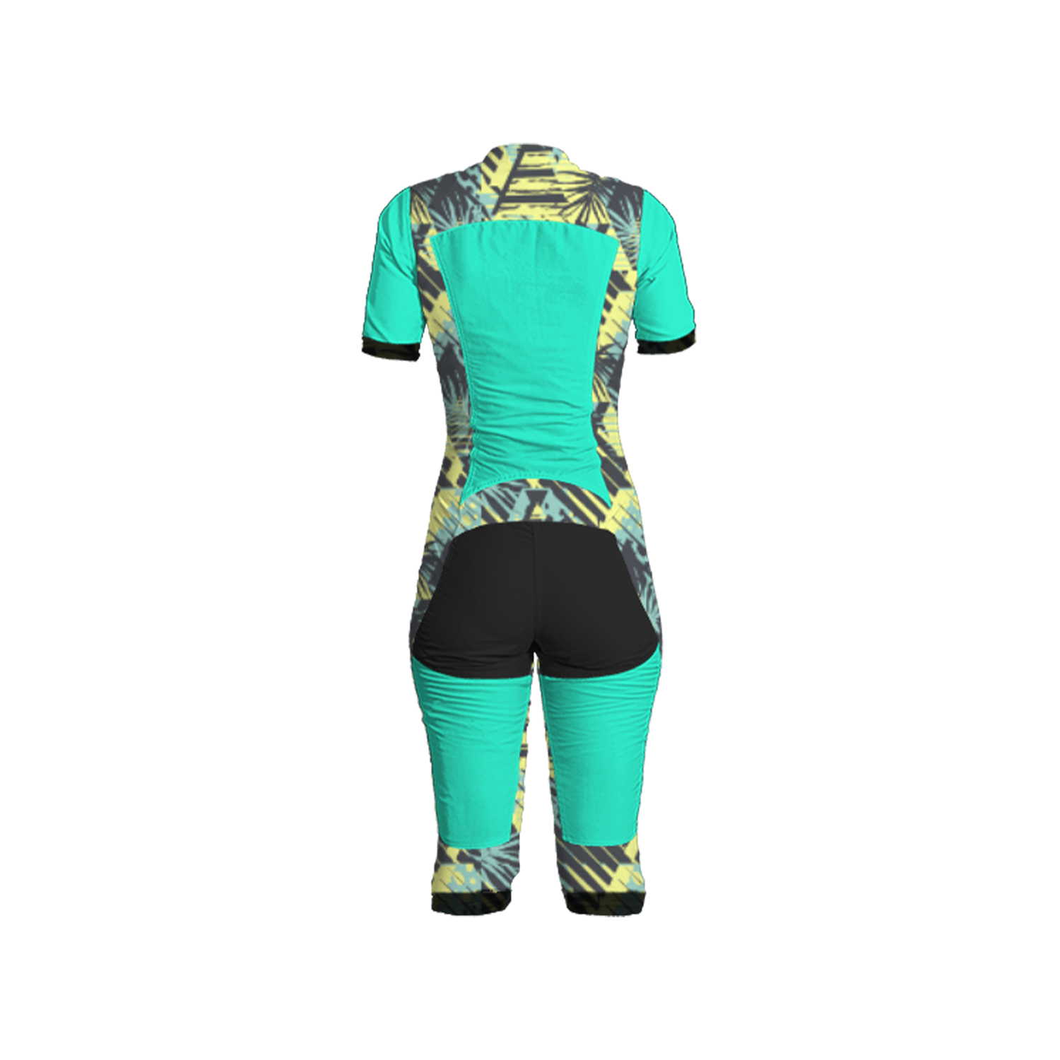 Freefly CF Short Female [L] Cyan/Topical Burst Print