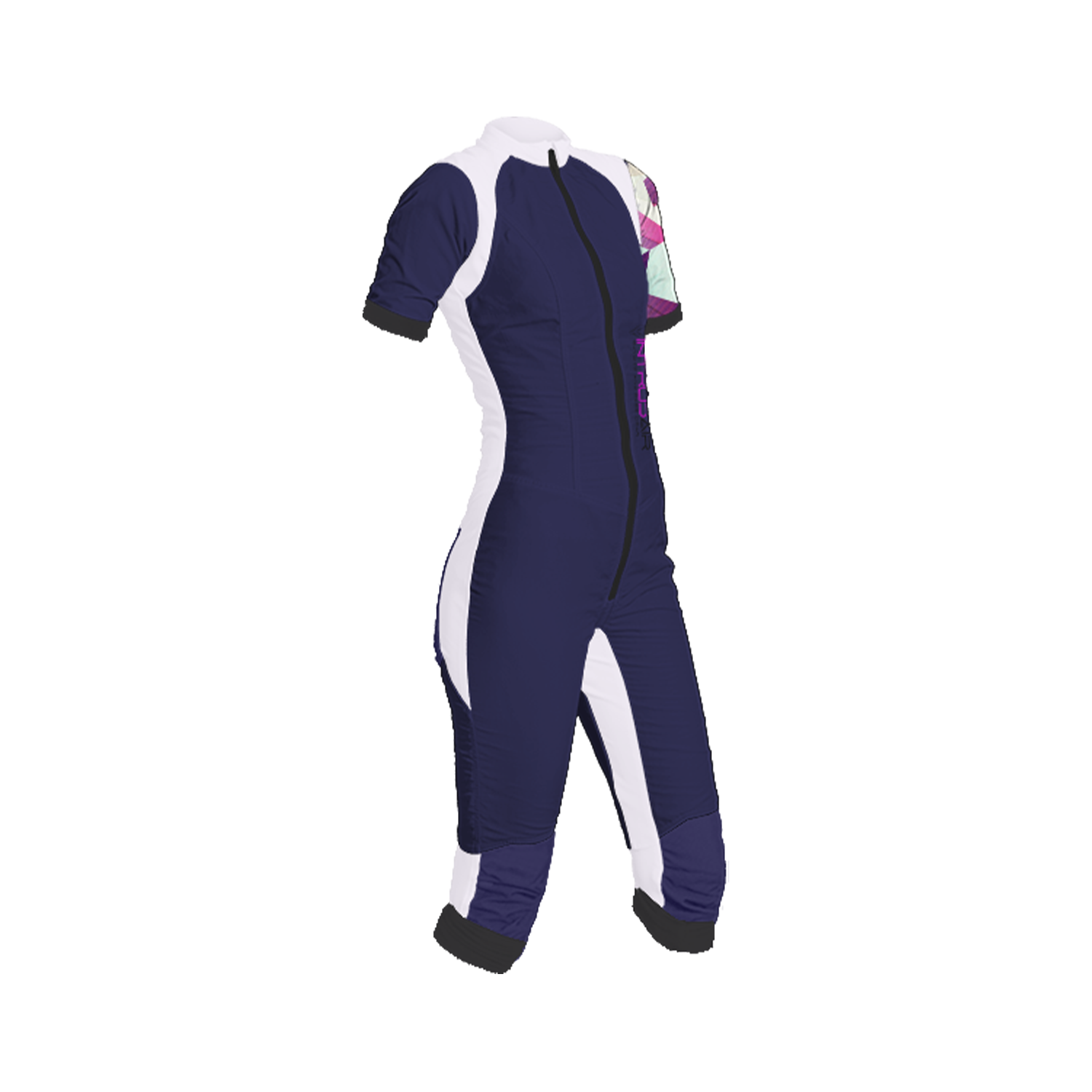 Freefly CF Short Female [L] Marine BLue/Pink Shards Arm Print
