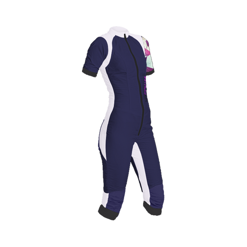 Freefly CF Short Female [L] Marine BLue/Pink Shards Arm Print