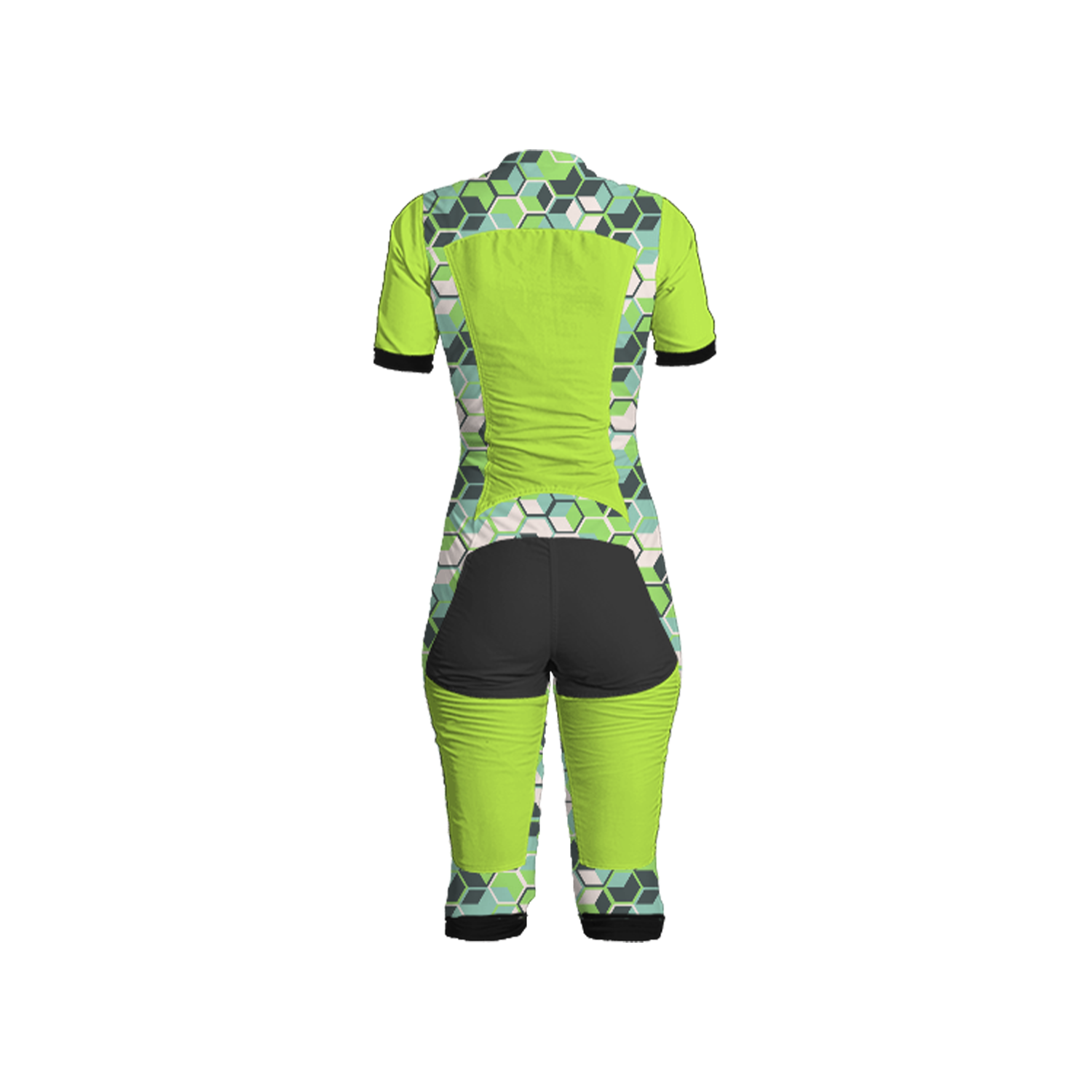 Freefly CF Short Female [M] Apple Green/Green Grid Print
