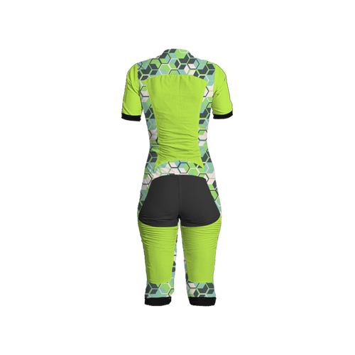 Freefly CF Short Female [M] Apple Green/Green Grid Print