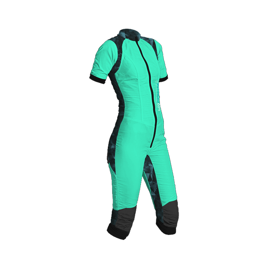 Freefly CF Short Female [M] Aqua/Cyan Fracture Print