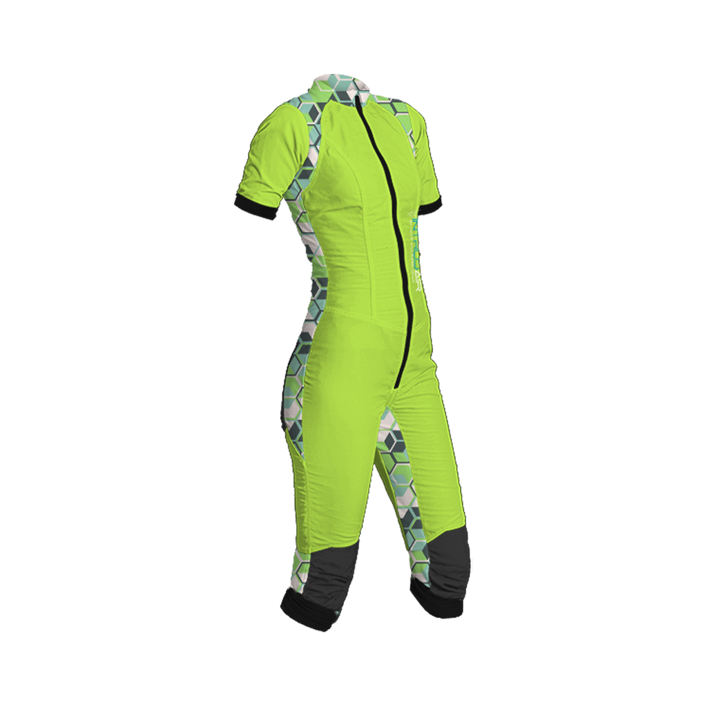 Freefly CF Short Female [M] Apple Green/Green Grid Print