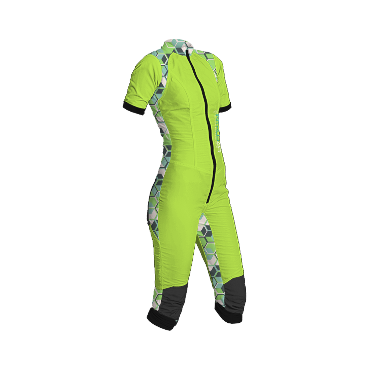 Freefly CF Short Female [M] Apple Green/Green Grid Print