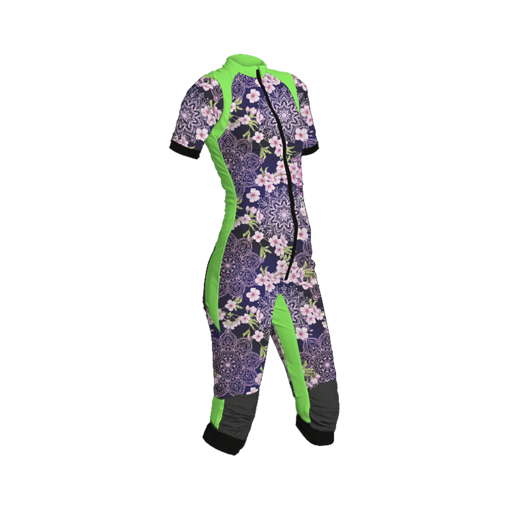 Freefly CF Short Female [M] Green/Floral Mandala Print