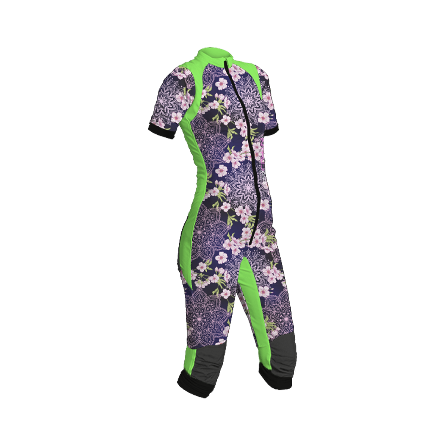 Freefly CF Short Female [M] Green/Floral Mandala Print