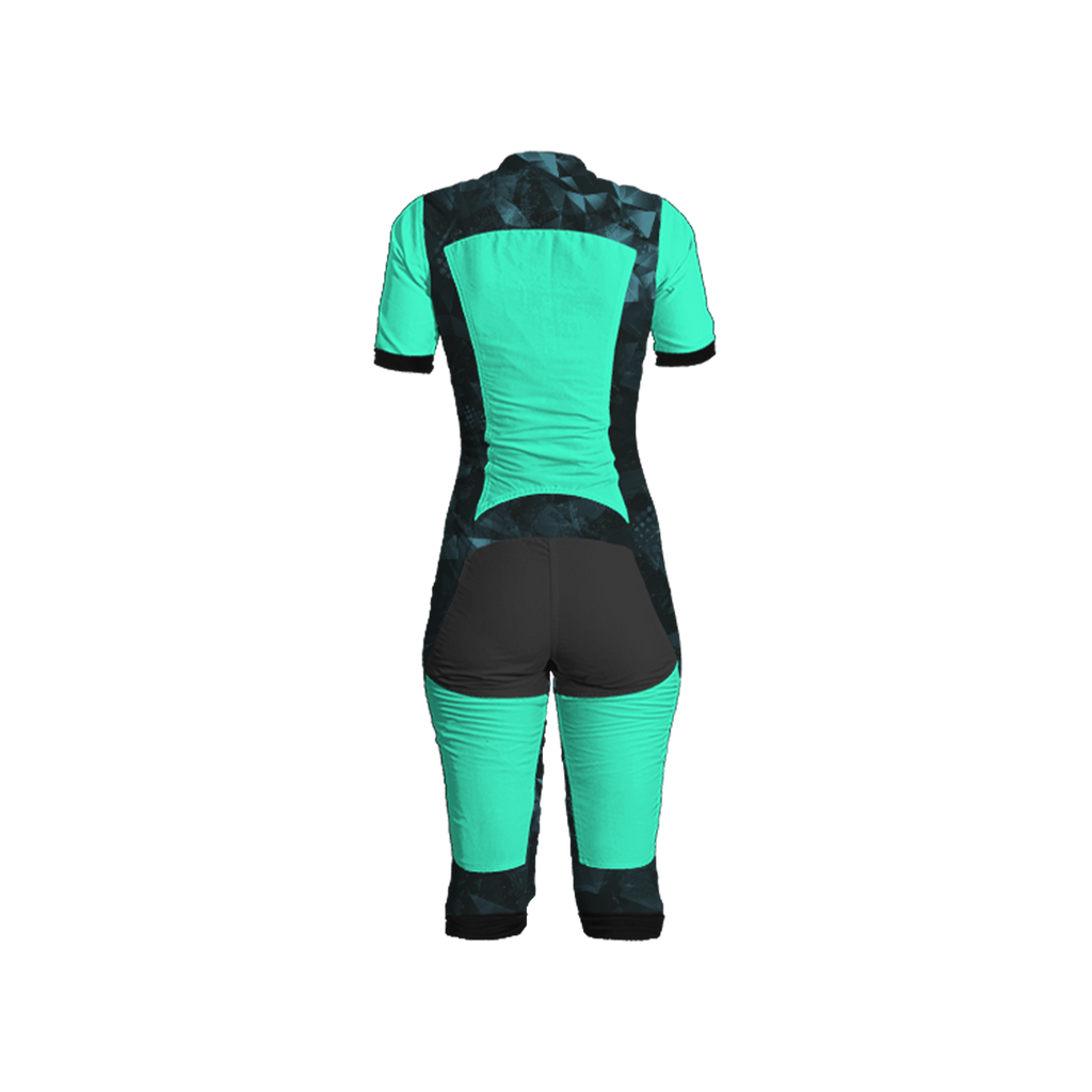 Freefly CF Short Female [M] Aqua/Cyan Fracture Print