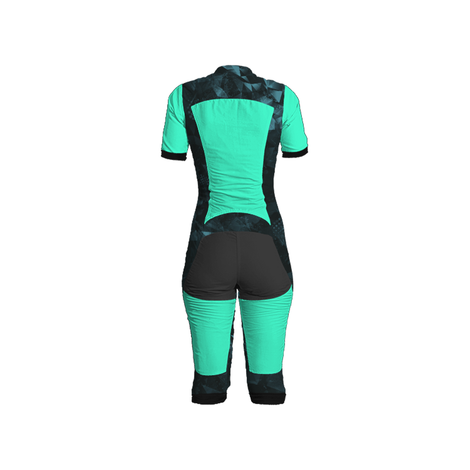 Freefly CF Short Female [M] Aqua/Cyan Fracture Print