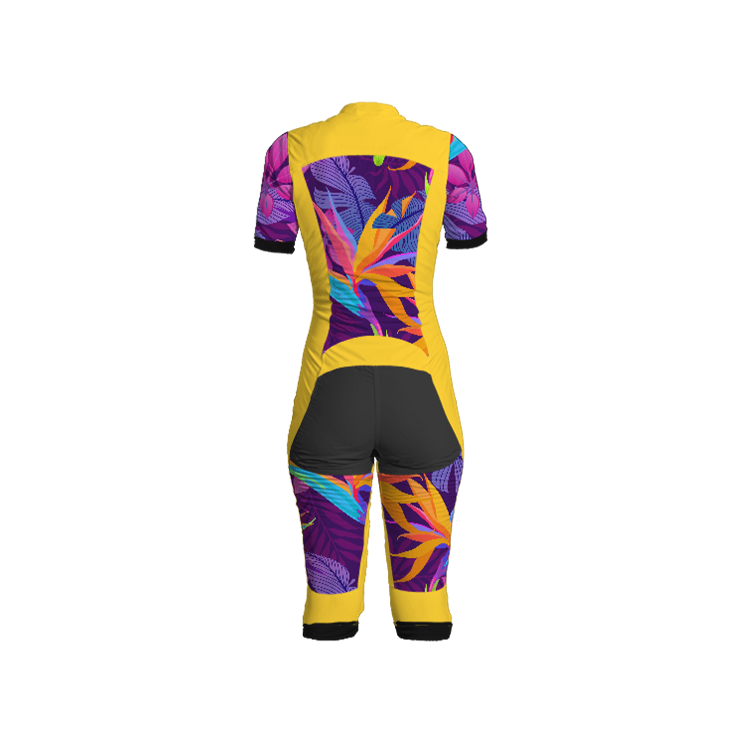 Freefly CF Short Female [M] Yellow/Tropical Flare Print