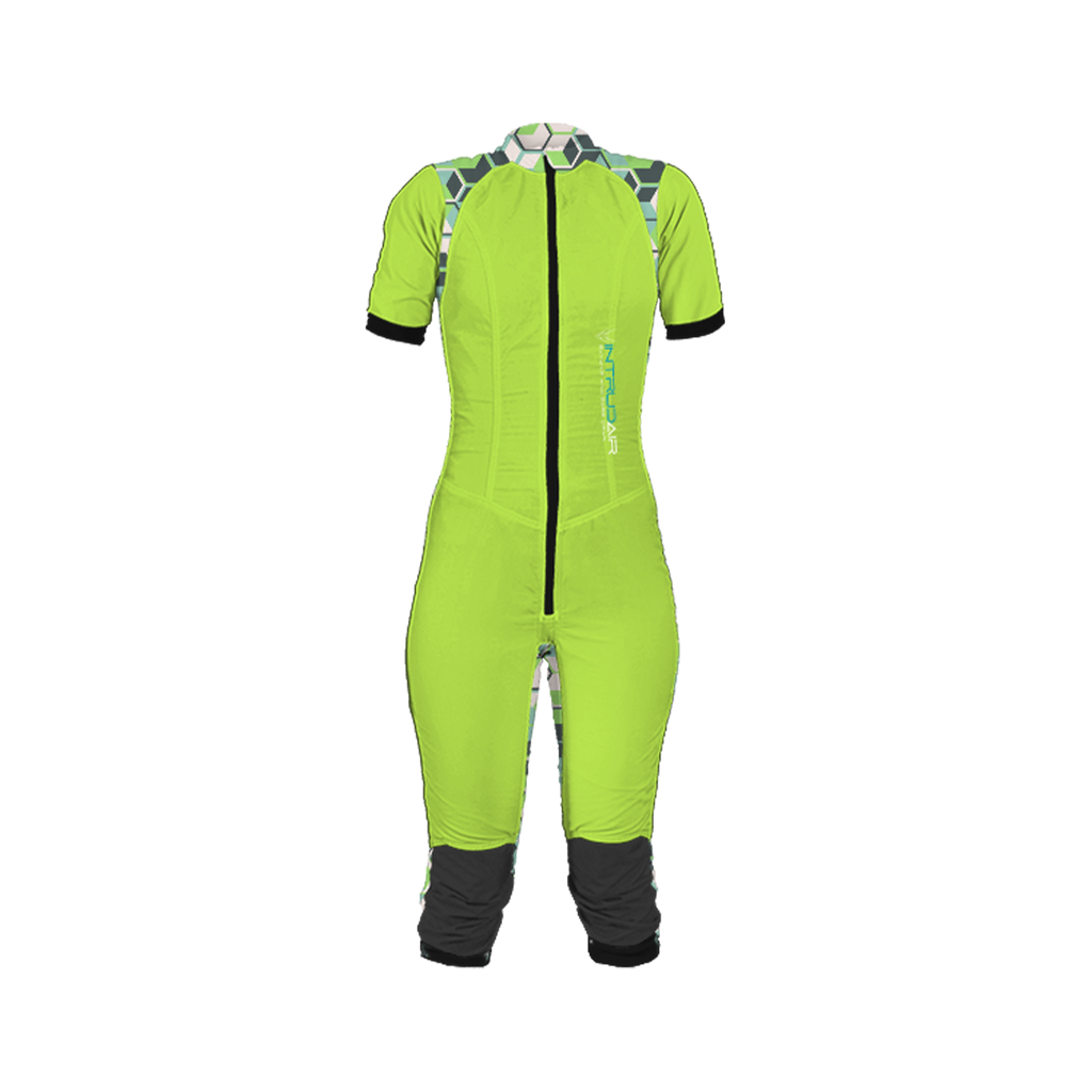 Freefly CF Short Female [M] Apple Green/Green Grid Print