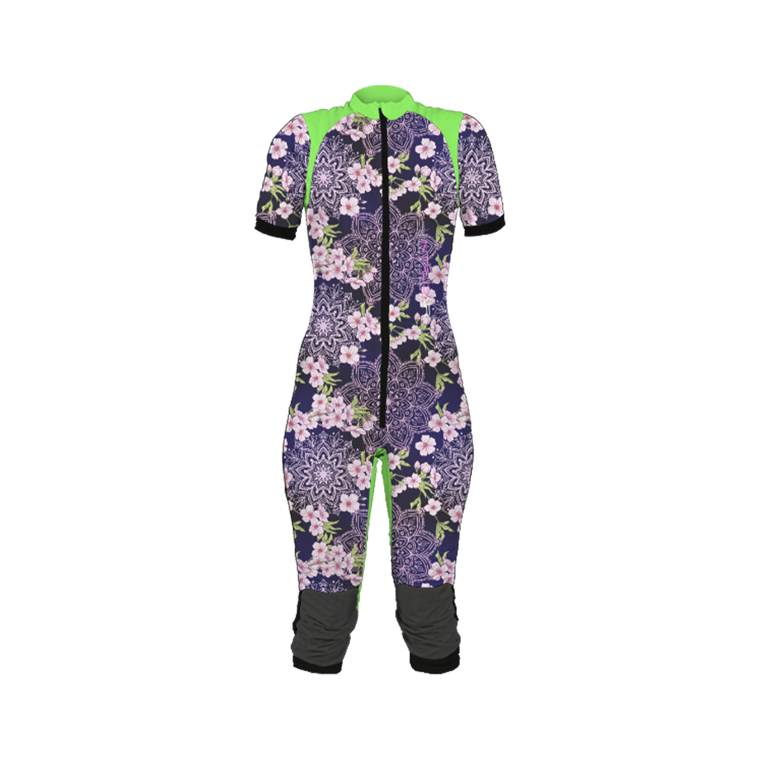 Freefly CF Short Female [M] Green/Floral Mandala Print