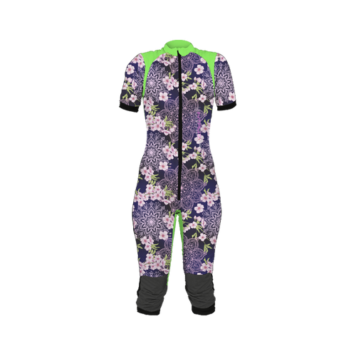 Freefly CF Short Female [M] Green/Floral Mandala Print