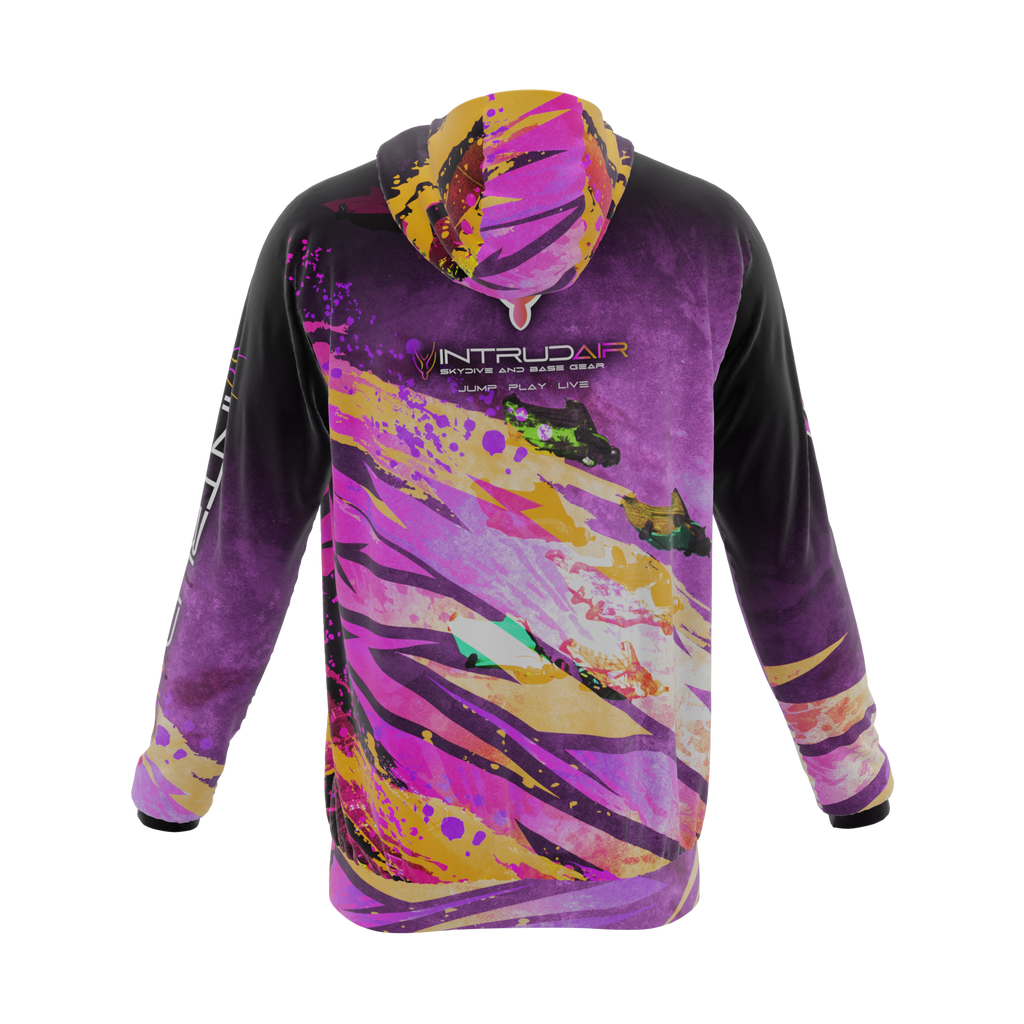 Intrudair® [Pre-Order] DaVinci (Pink/Orange) Printed Hoodie