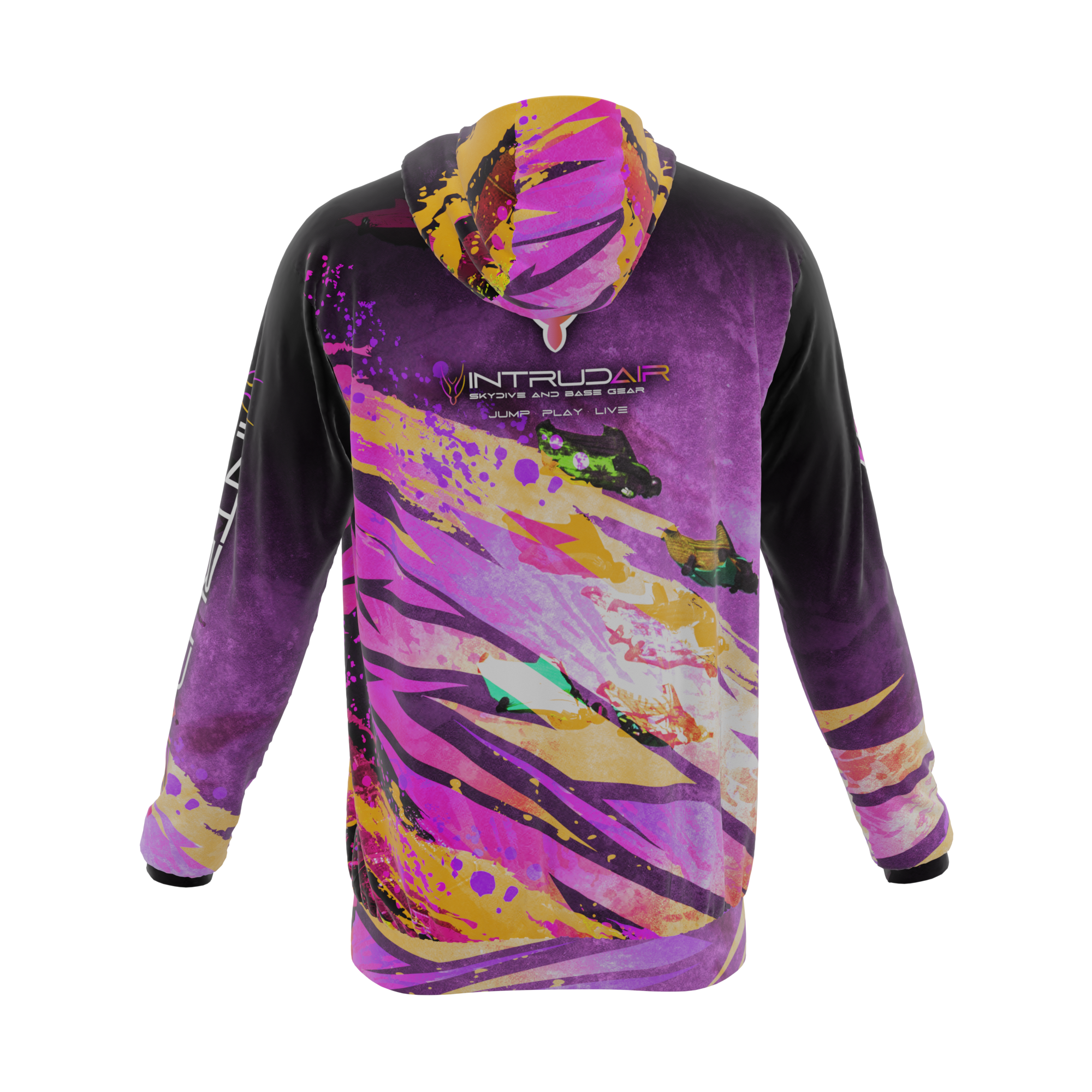 Intrudair® [Pre-Order] DaVinci (Pink/Orange) Printed Hoodie