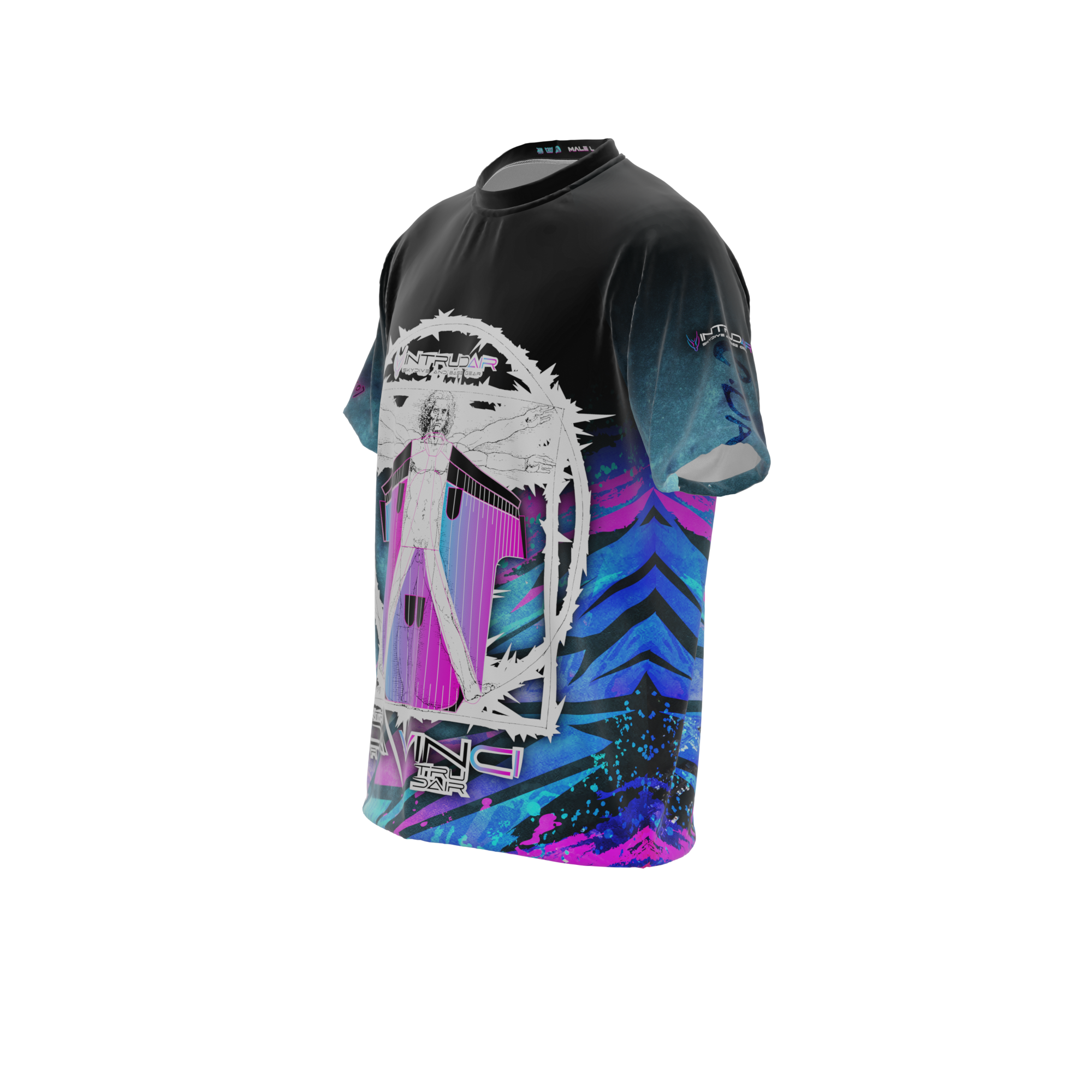 Intrudair® Jersey DaVinci (Blue/pink) (Short) [Pre-Order]