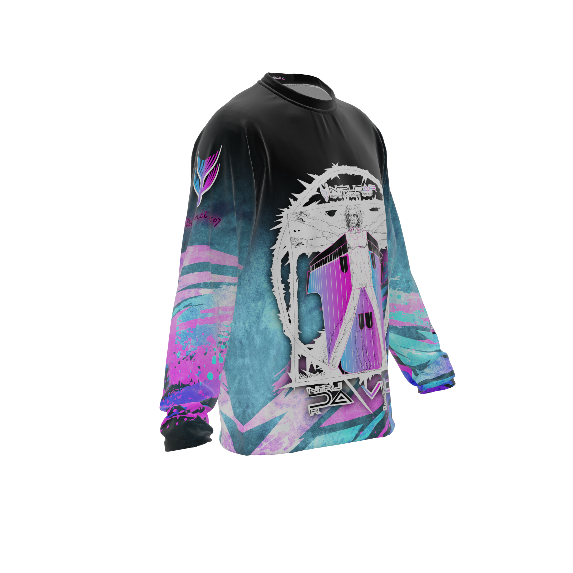 Intrudair® Jersey DaVinci (Blue/pink) (Long) [Pre-Order]