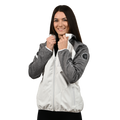Female Softshell Jacket White/Gray [Hood]