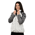 Female Softshell Jacket White/Gray [Hood]