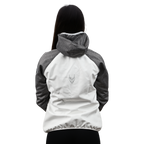 Female Softshell Jacket White/Gray [Hood]