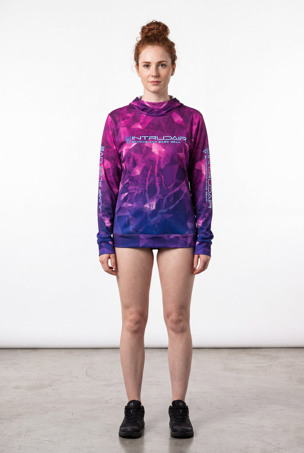 Intrudair® Printed Hoodie Woman [Purple/Pink]
