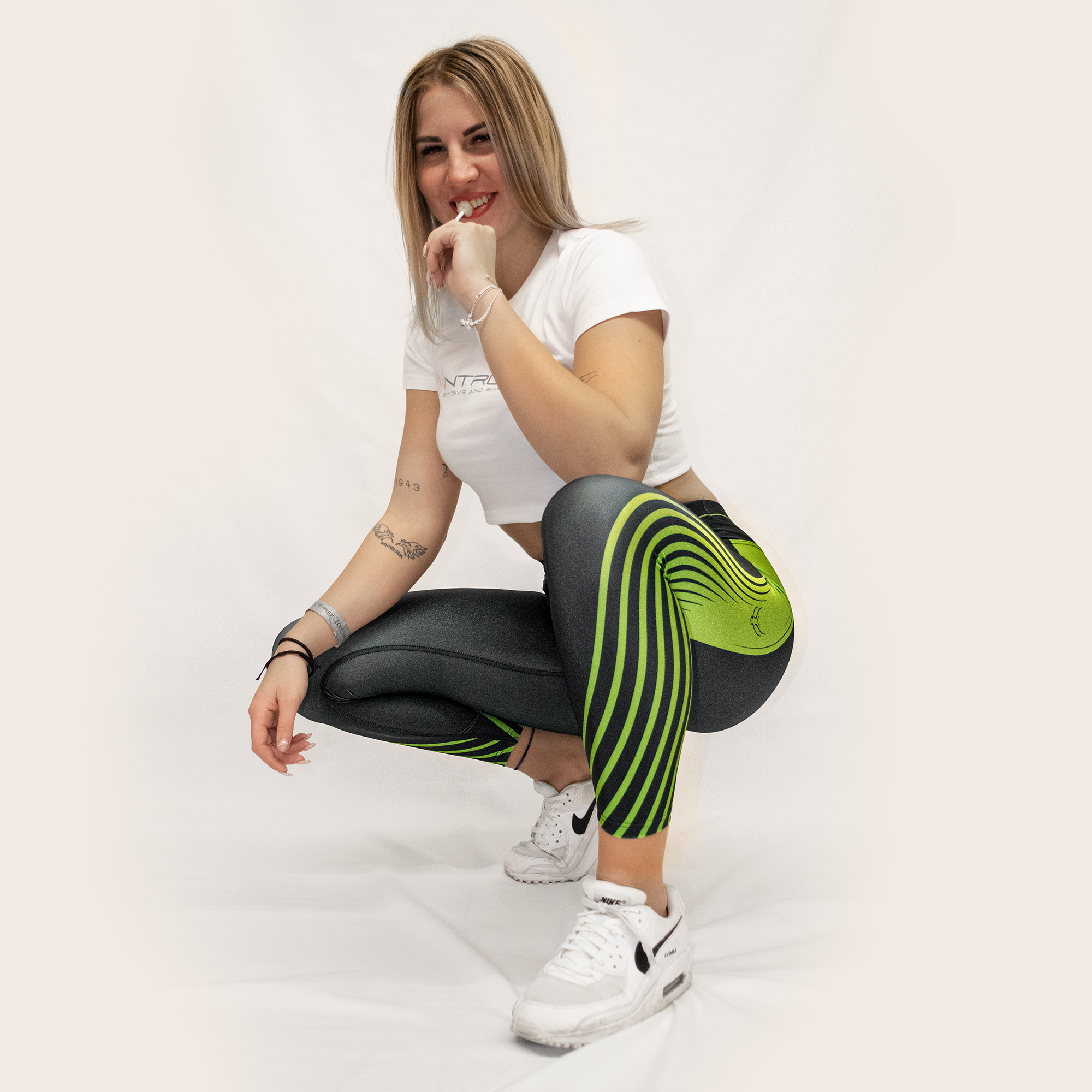 PRE-ORDER Leggings [ Printed ] Green
