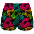 Intrudair Female Board Shorts (Sunset Palm)