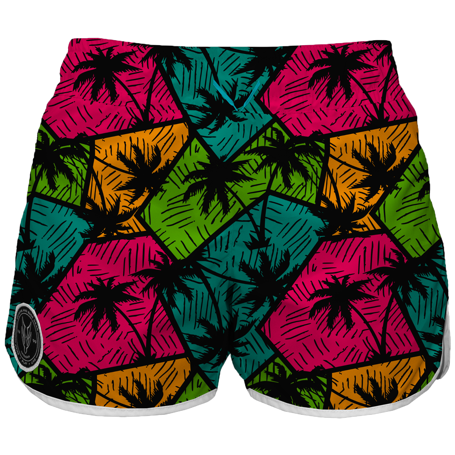 Intrudair Female Board Shorts (Sunset Palm)
