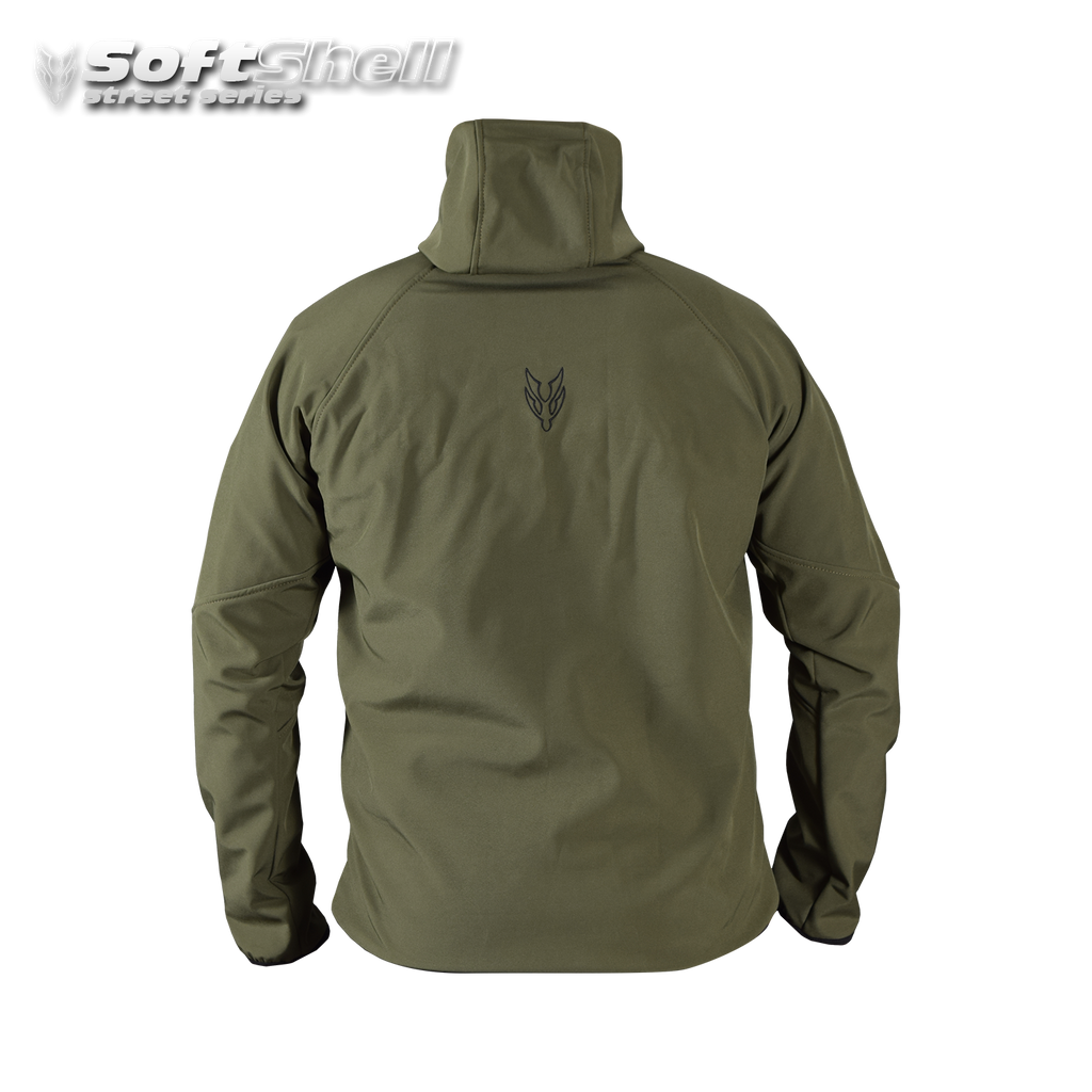 Softshell Jacket Olivegreen [Hood] Classic Design