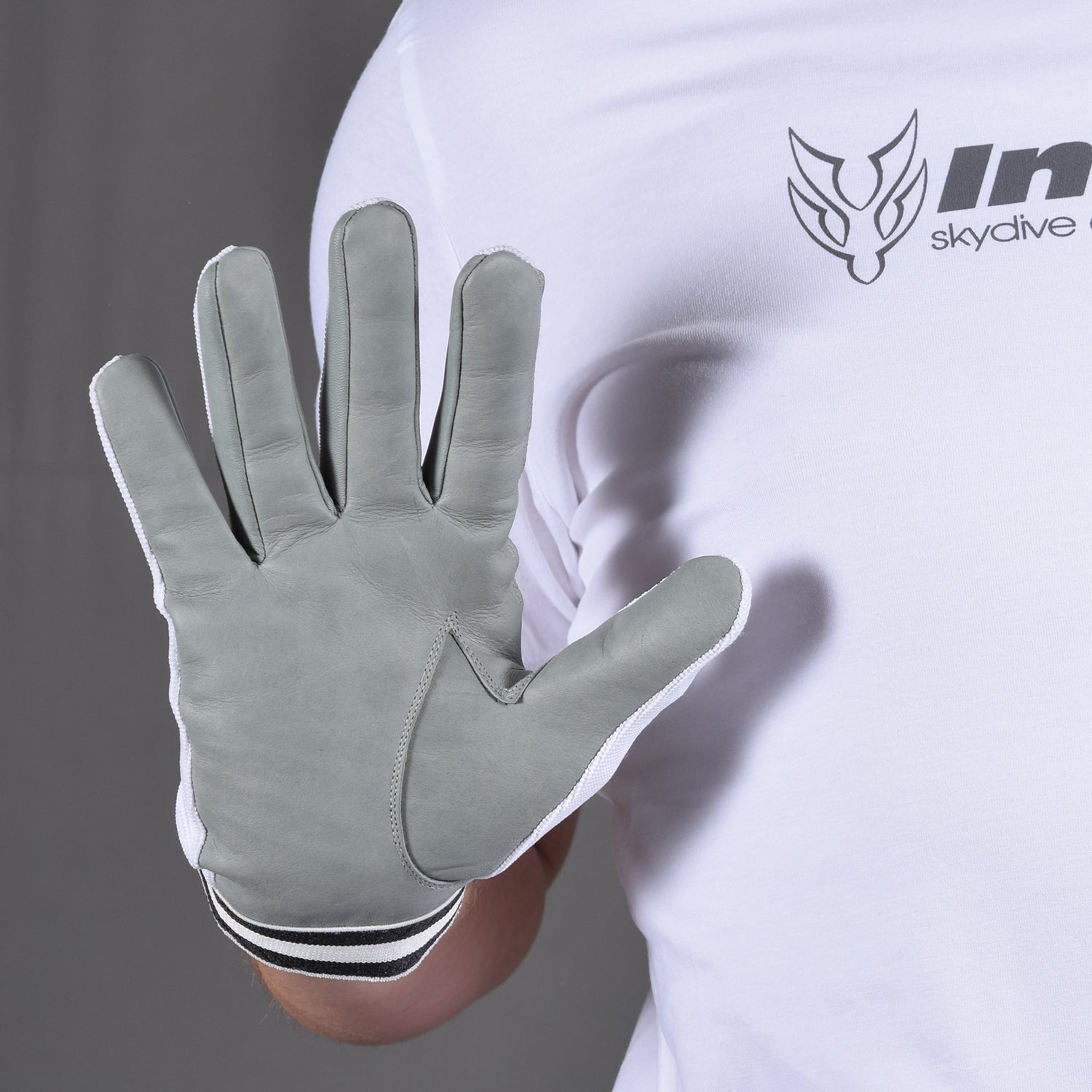 Fallschirmspringerhandschuhe Weiß – Intrudair