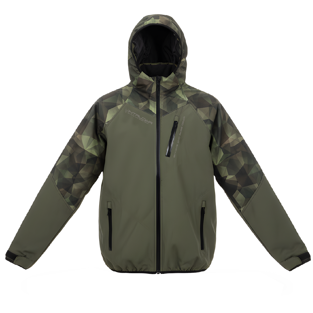 Unique Softshell Jacket Male [L] Olivegreen/Shards Camo