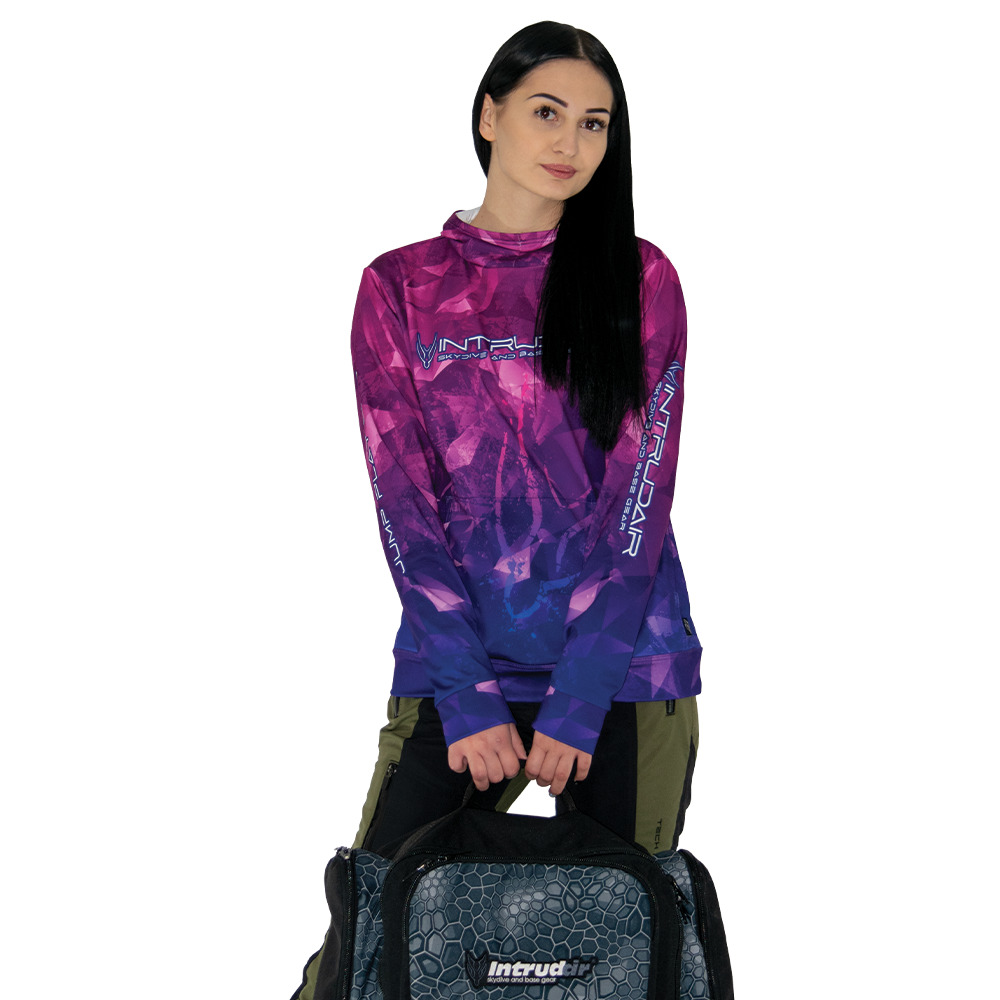 Intrudair® Printed Hoodie Woman [Purple/Pink]
