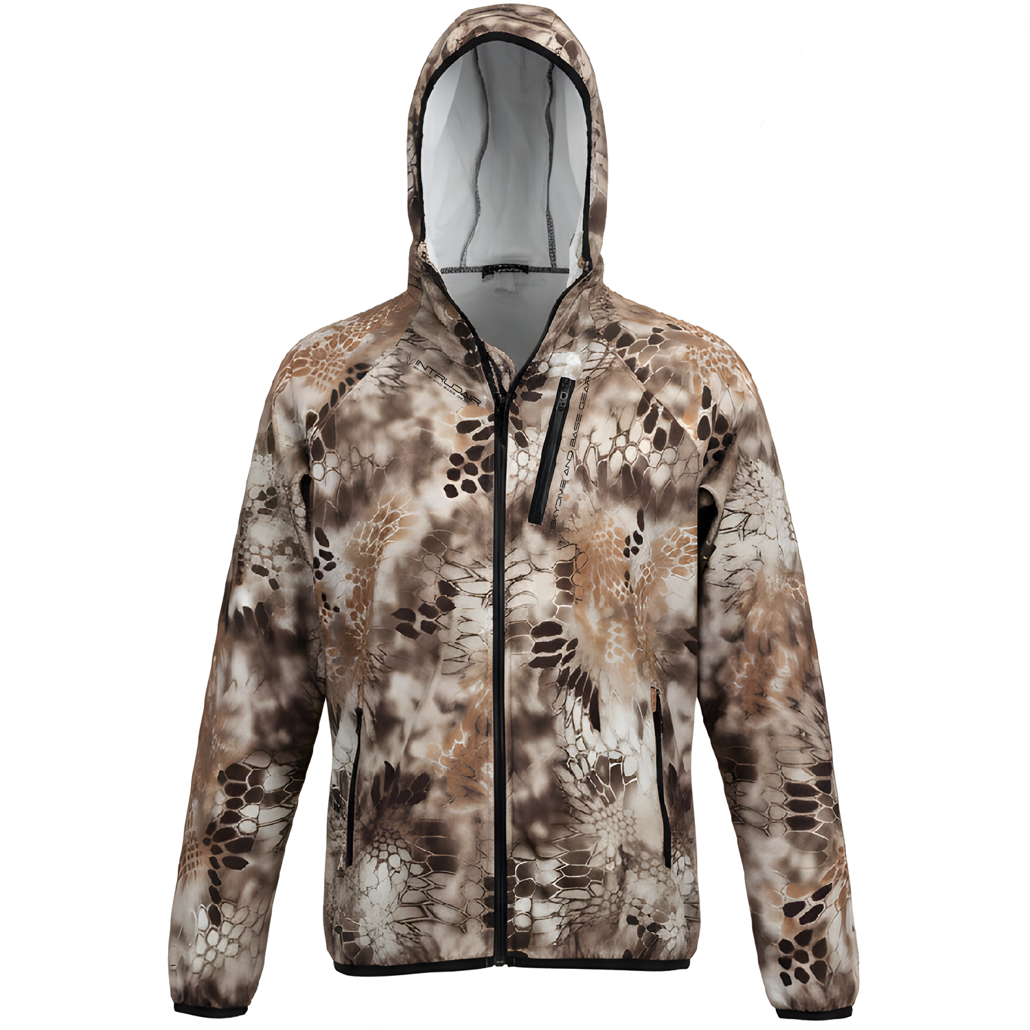 Unique Softshell Jacket Male [M] Beige Shell Printed
