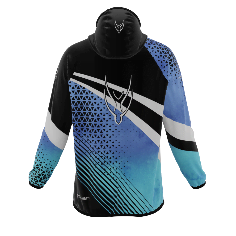 Intrudair® [Pre-Order] Old-Blue Printed Softshell Jacket [Hood]