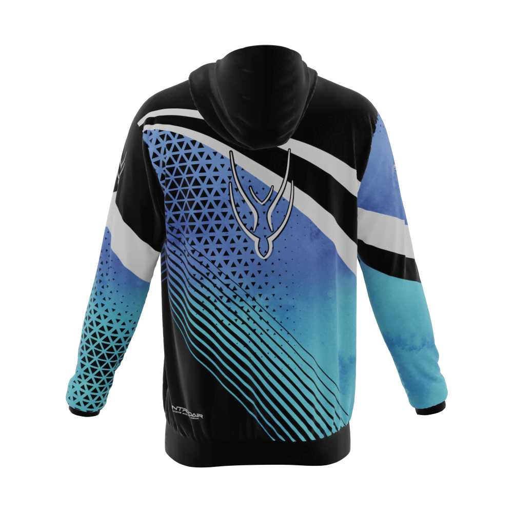 Intrudair® [Pre-Order] Old-Blue Printed Hoodie