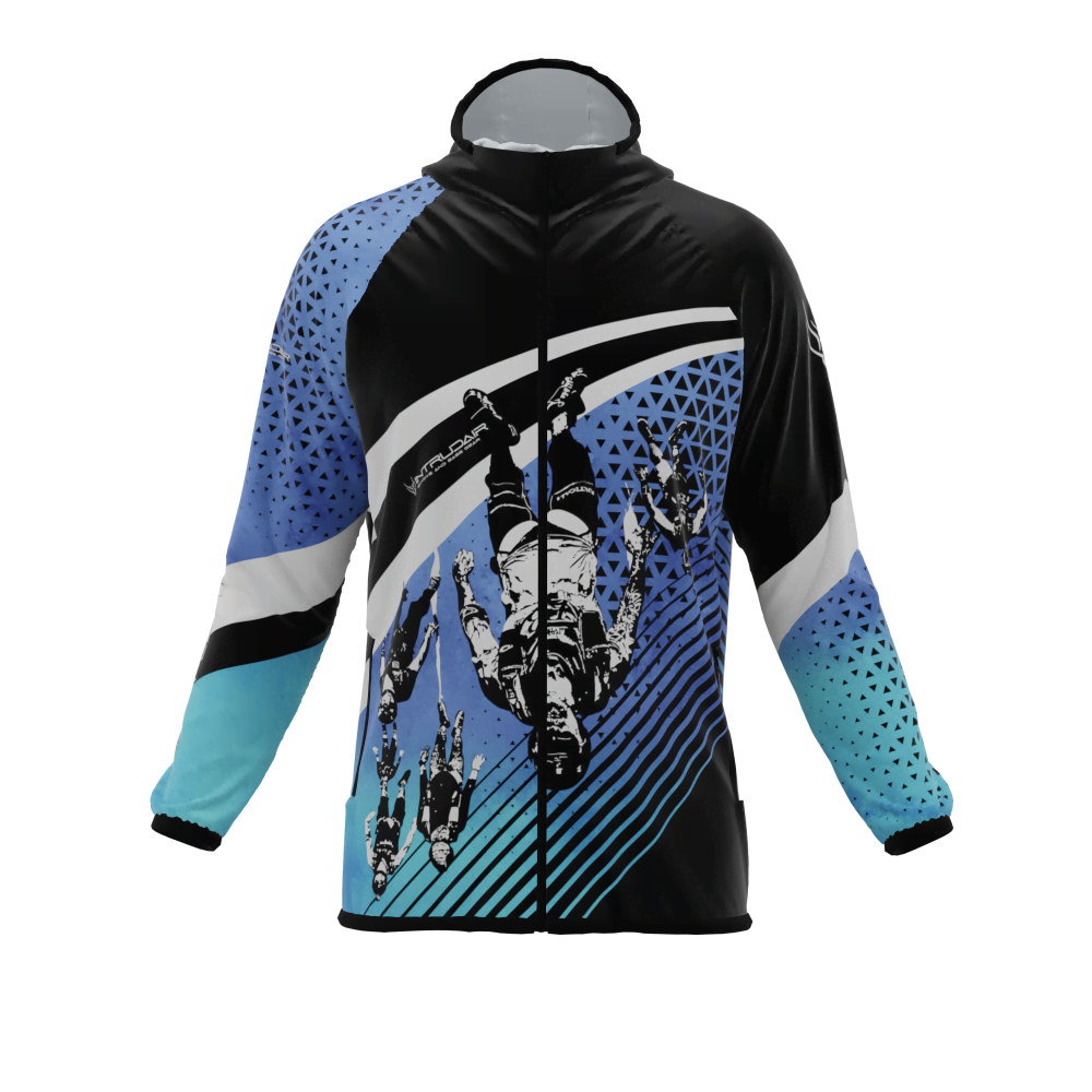 Intrudair® [Pre-Order] Old-Blue Printed Softshell Jacket [Hood]
