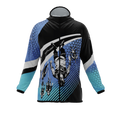 Intrudair® [Pre-Order] Old-Blue Printed Softshell Jacket [Hood]